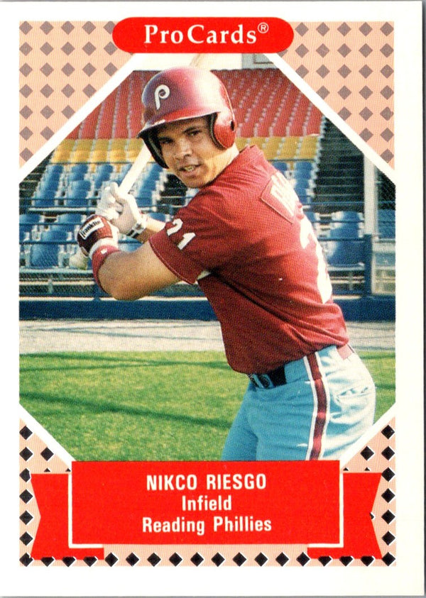 1991 ProCards Tomorrow's Heroes Nikco Riesgo #298