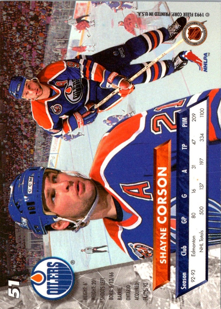 1993 Ultra Shayne Corson