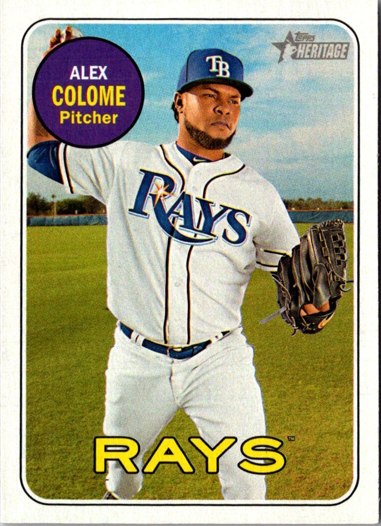 2018 Topps Heritage Alex Colome