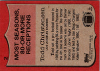 1987 Topps Todd Christensen #2 NM+
