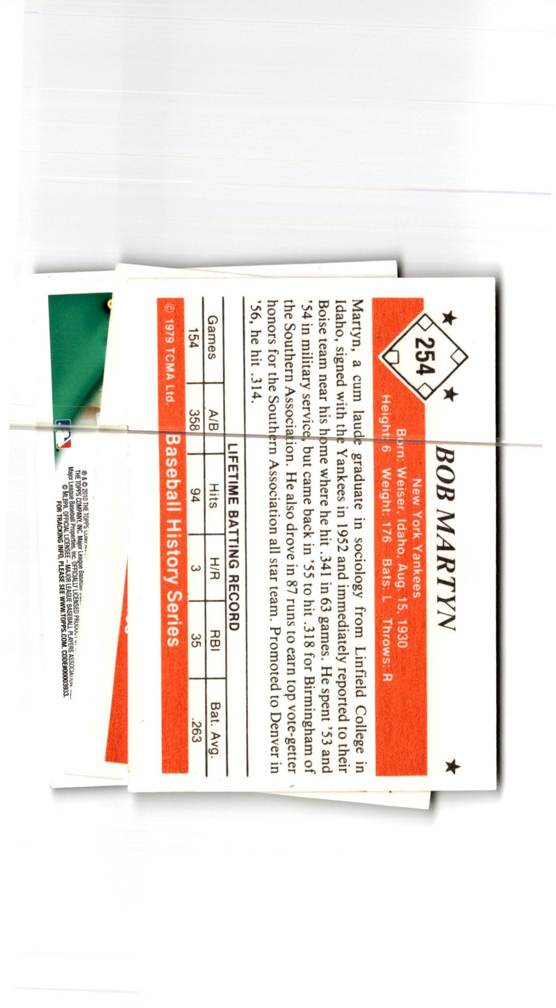 1979 TCMA 50's Bob Martyn