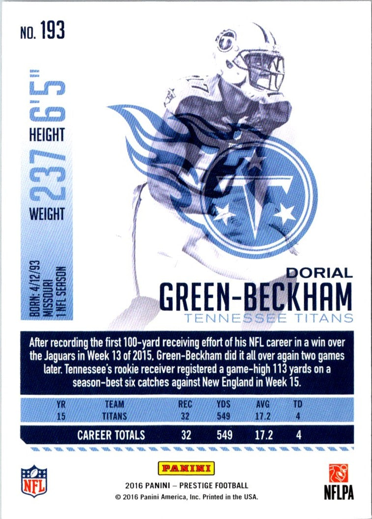 2016 Panini Prestige Dorial Green-Beckham