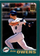 2001 Topps Eric Owens