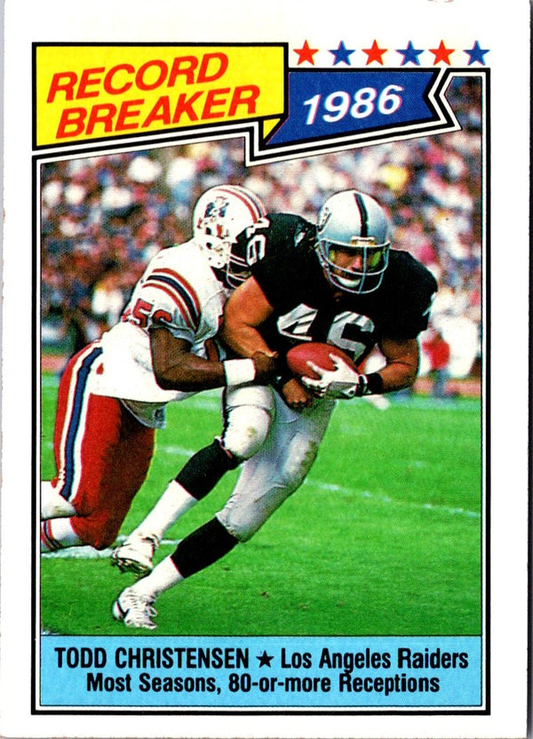 1987 Topps Todd Christensen #2 NM+