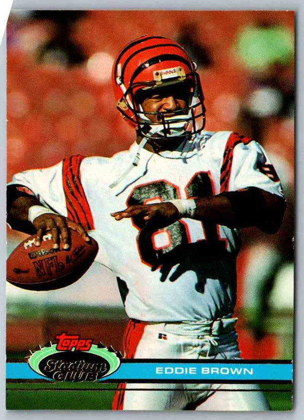 1991 Topps Stadium Club Football Eddie Brown #403