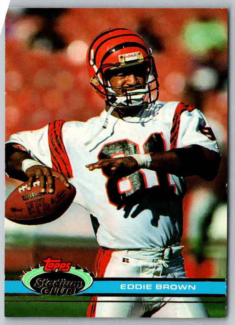 1991 Topps Stadium Club Football Eddie Brown