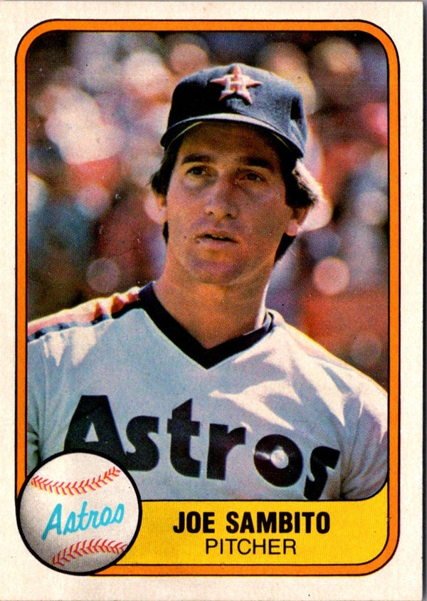 1981 Fleer Joe Sambito #65