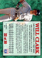1994 Post Cereal Will Clark #22
