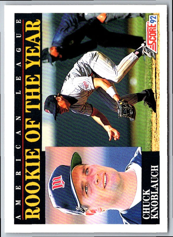 1992 Score Chuck Knoblauch #792