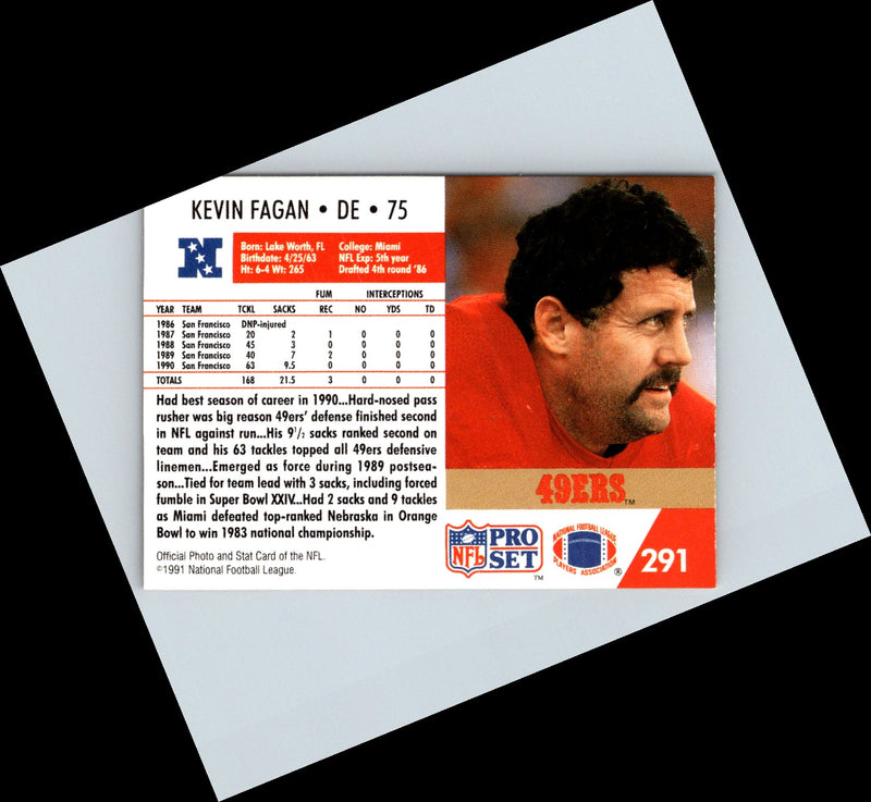 1991 Pro Set Kevin Fagan
