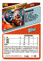 1993 Topps Shannon Sharpe #155