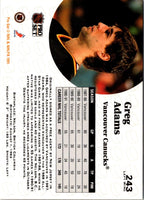 1991 Pro Set Greg Adams #243