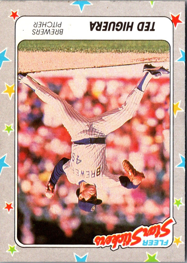 1988 Fleer Star Stickers Ted Higuera #37