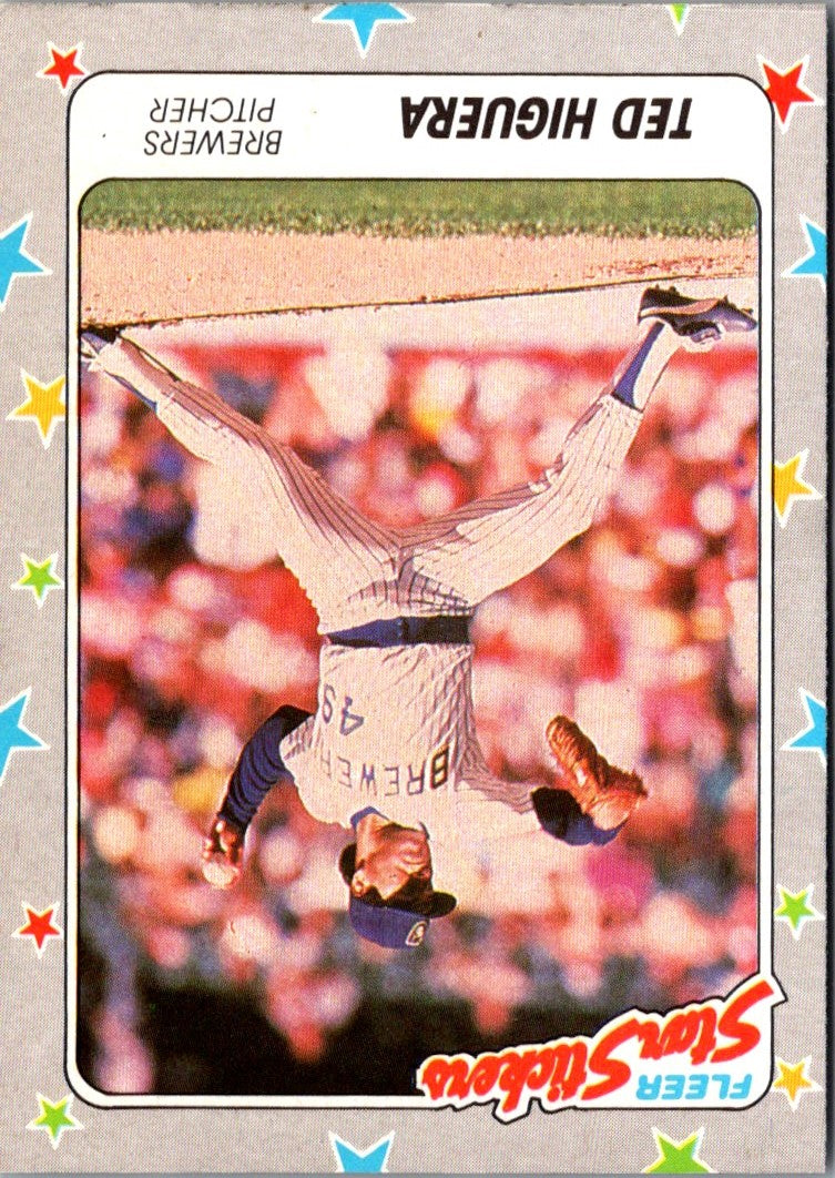 1988 Fleer Star Stickers Ted Higuera