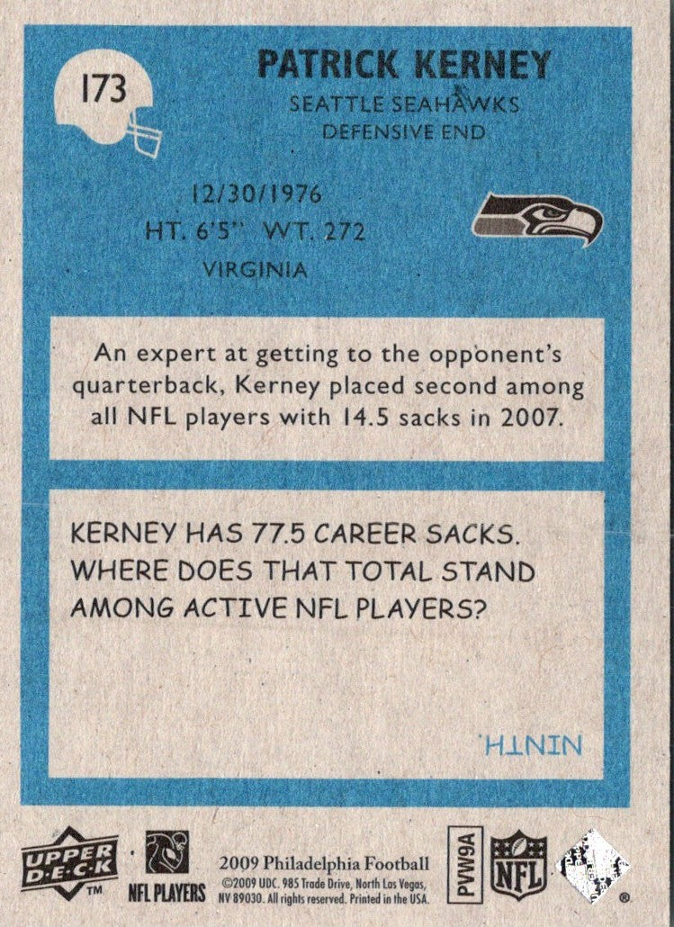 2009 Upper Deck Patrick Kerney