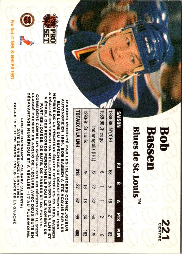 1991 Pro Set French Bob Bassen