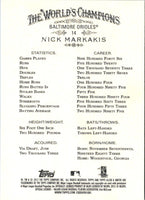 2012 Topps Allen & Ginter Nick Markakis #14