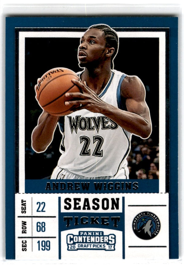 2017 Panini Contenders Draft Picks Andrew Wiggins #1A