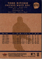 2002 Fleer Tradition Update Todd Ritchie #U241