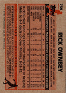 1983 Topps Rick Ownbey