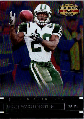 2007 Donruss Gridiron Gear Leon Washington #62