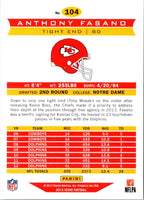 2013 Score Anthony Fasano #104