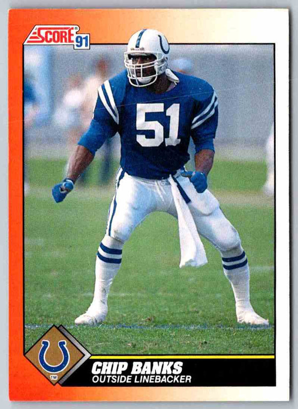 1991 Score Chip Banks #448