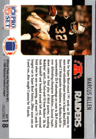 1990 Pro Set Super Bowl MVP Collectibles Marcus Allen #18