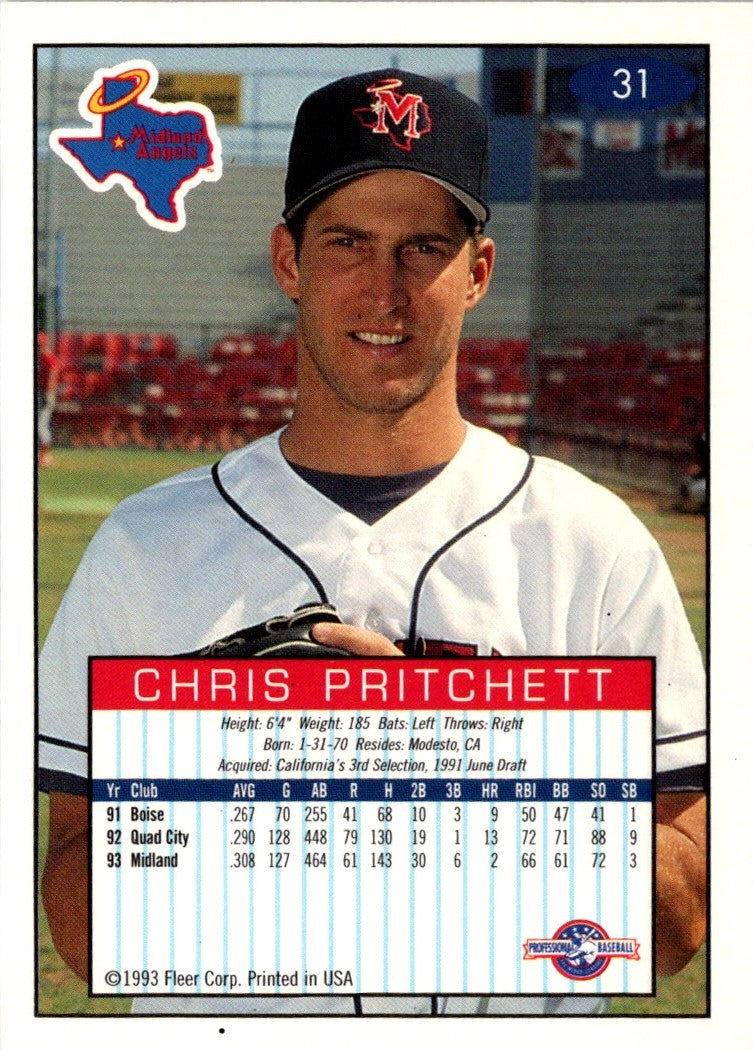 1993 Fleer Excel Chris Pritchett