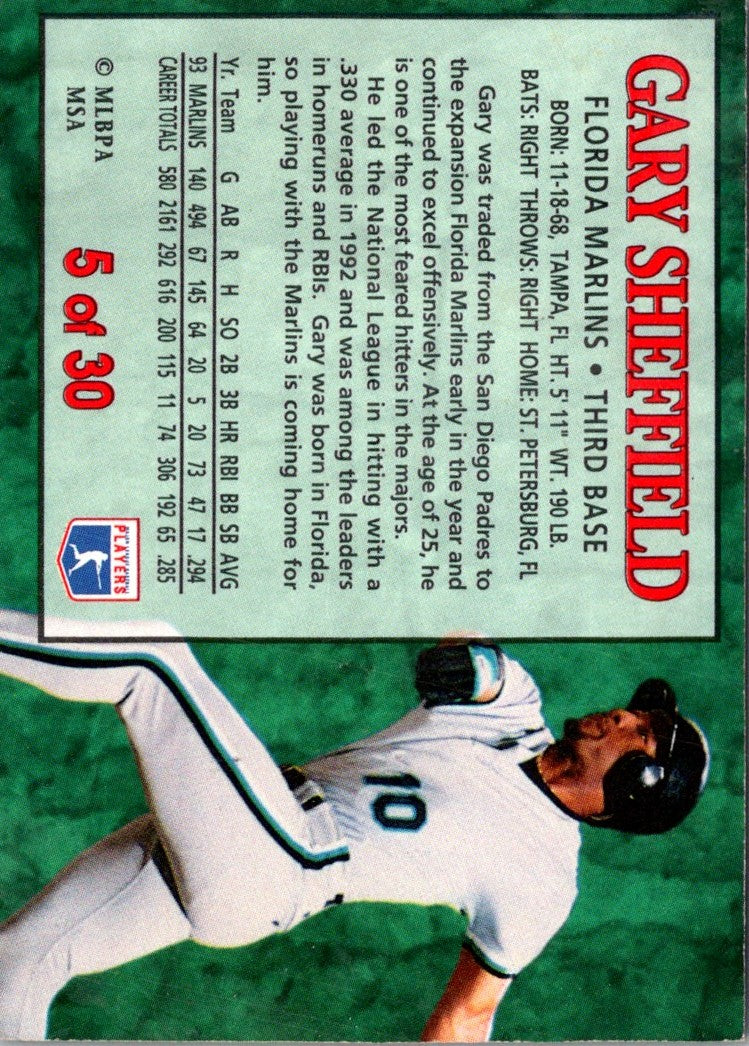 1994 Post Cereal Gary Sheffield