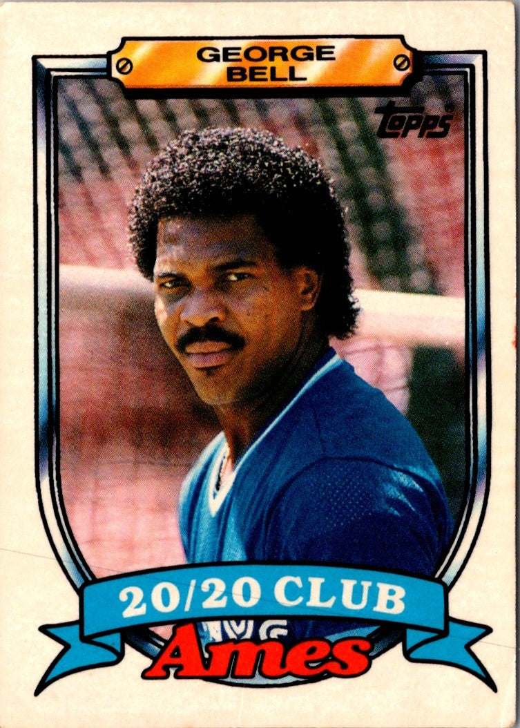 1989 Topps Ames 20/20 Club George Bell