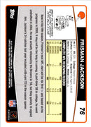 2006 Topps Frisman Jackson