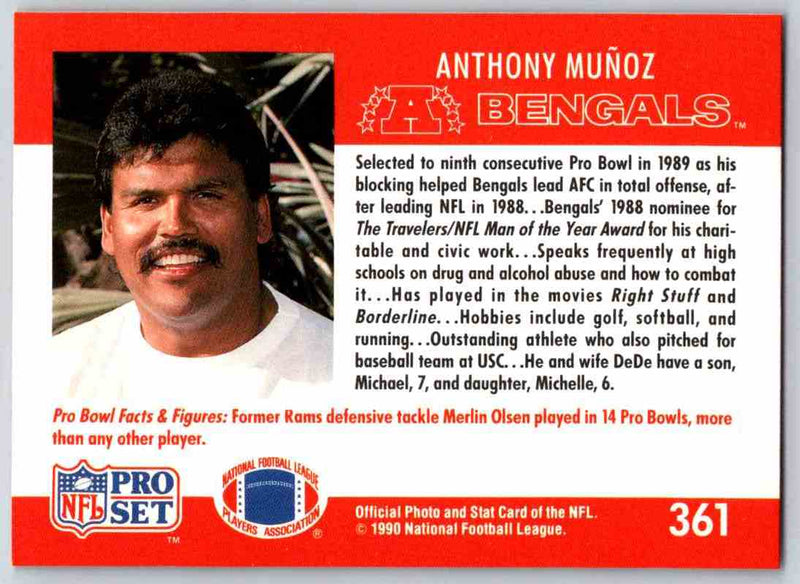 1990 Pro Set Anthony Munoz