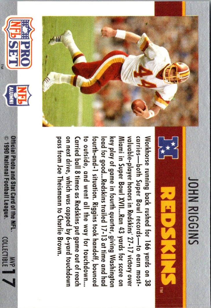 1990 Pro Set Super Bowl MVP Collectibles John Riggins