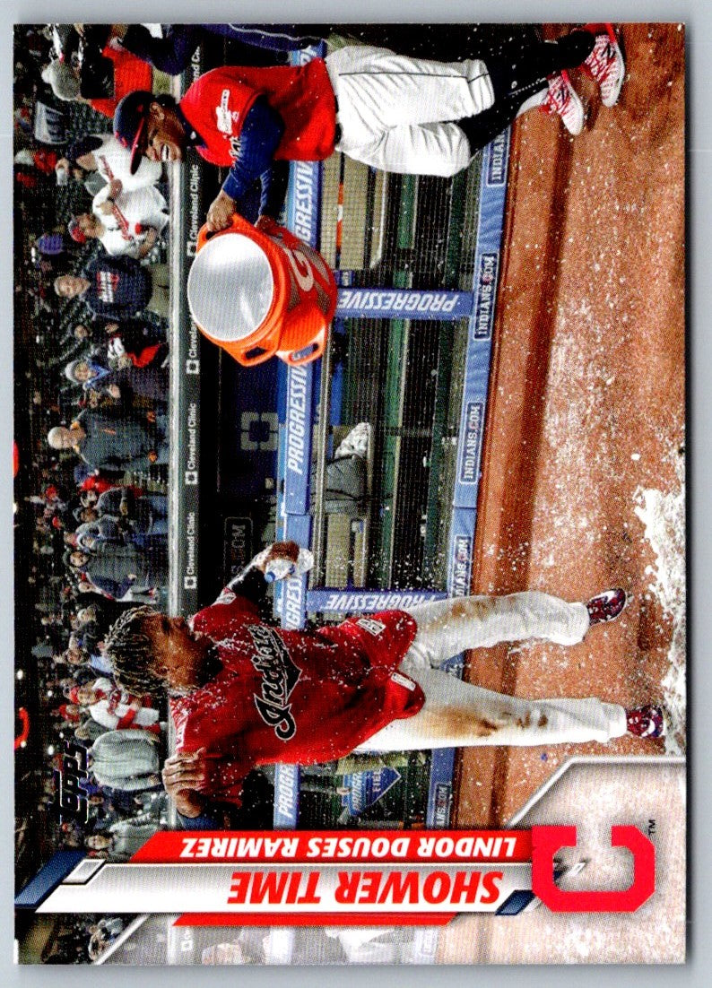 2020 Topps Update Shower Time (Jose Ramirez/Francisco Lindor)