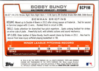 2012 Bowman Chrome Prospects Bobby Bundy #BCP198