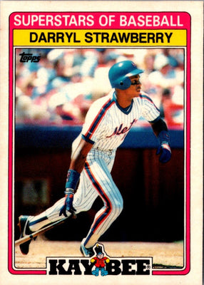 1989 Topps Kay-Bee Superstars of Baseball Darryl Strawberry #29