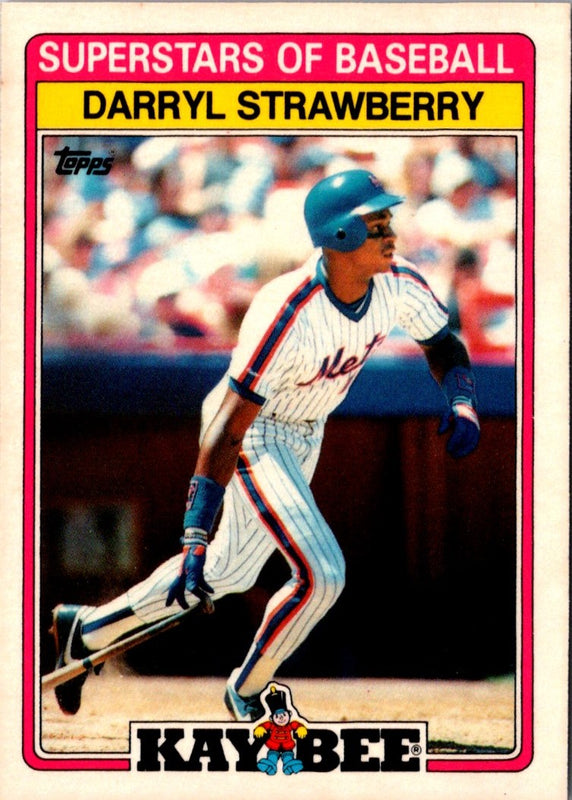 1989 Topps Kay-Bee Superstars of Baseball Darryl Strawberry #29