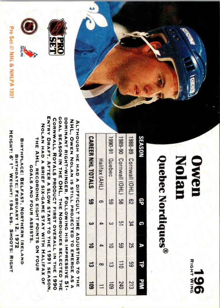 1991 Pro Set Owen Nolan