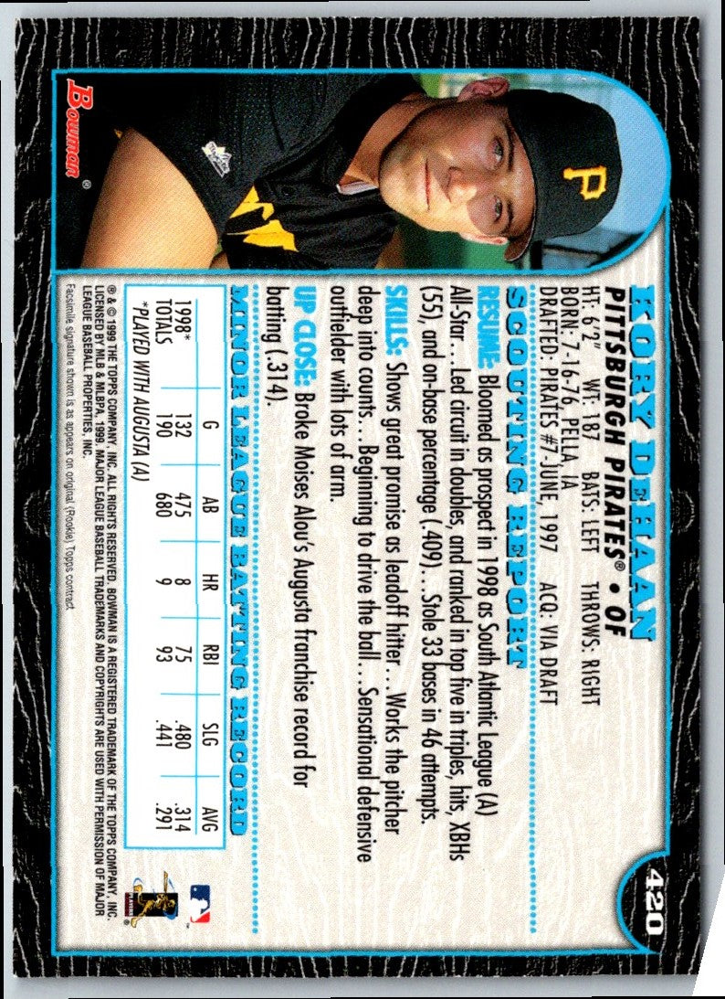 1999 Bowman Kory DeHaan