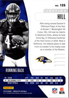 2019 Panini Absolute Justice Hill #125 Rookie