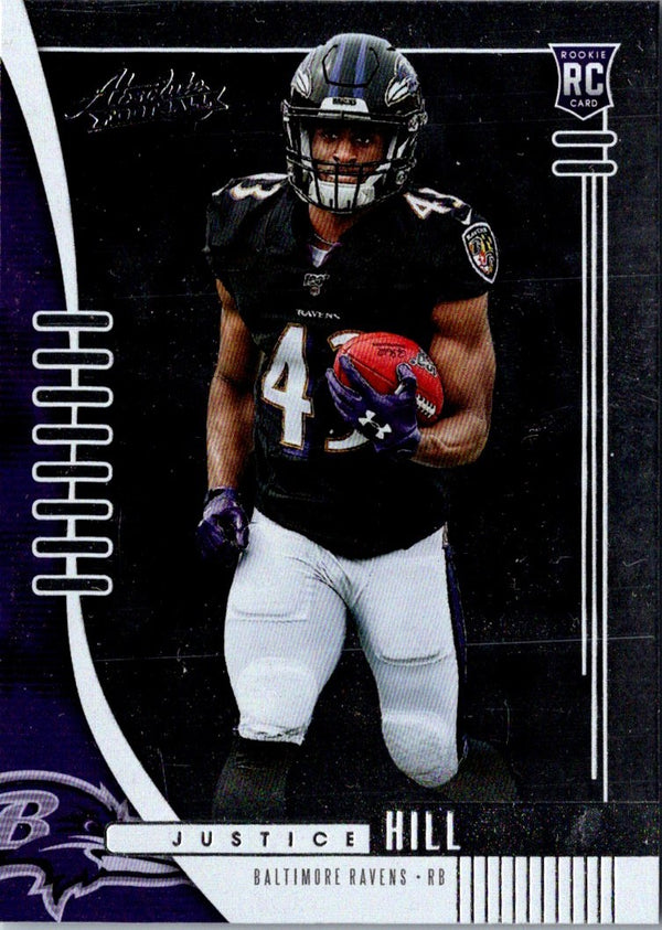 2019 Panini Absolute Justice Hill #125 Rookie