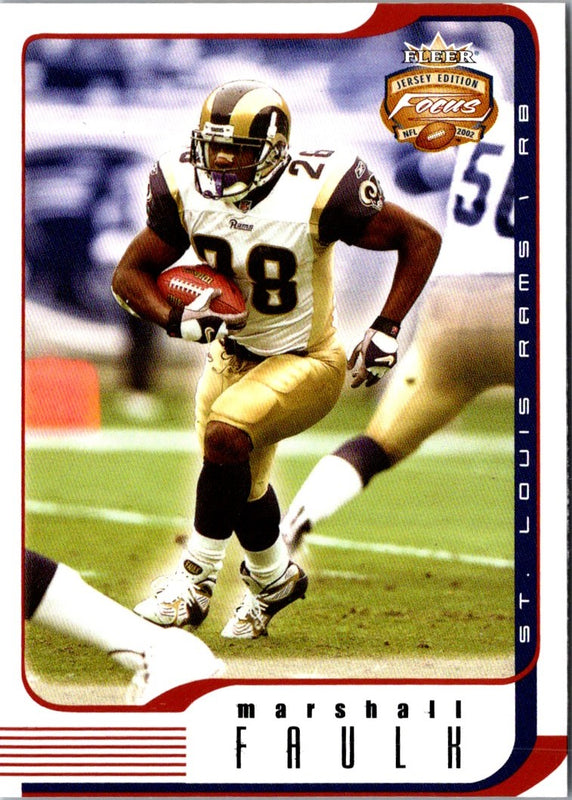 2002 Fleer Focus Marshall Faulk #30