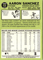 2016 Topps Heritage Aaron Sanchez #416