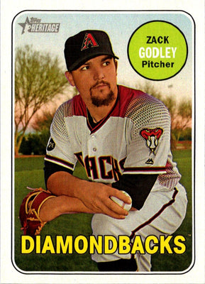 2018 Topps Heritage Magenta Backs Zack Godley #334