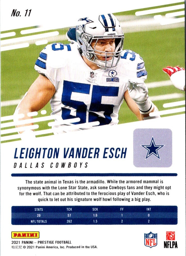 2021 Panini Prestige Leighton Vander Esch