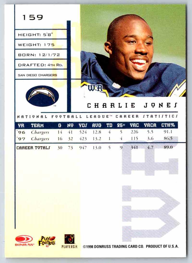 1998 Leaf Rookies And Stars Charlie Jones