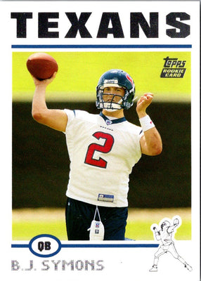 2004 Topps B.J. Symons #319 Rookie