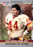 1990 Pro Set Super Bowl MVP Collectibles John Riggins