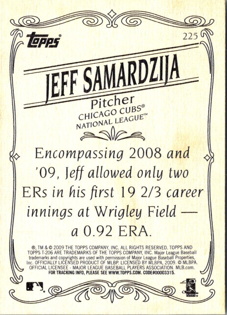 2009 Topps 206 Jeff Samardzija